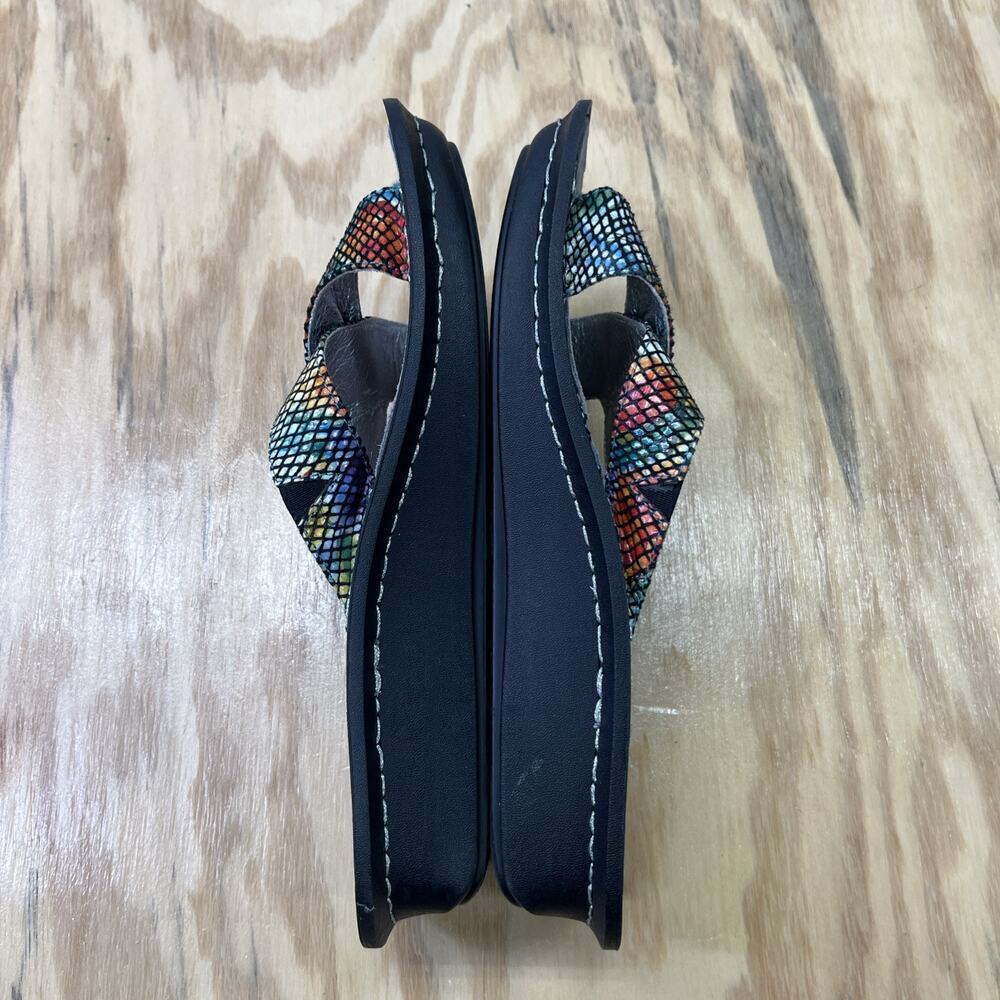 Alegria Sandals Womens Size 38 Floral Multi Color Comfort Leather Shoes - Picture 8 of 12
